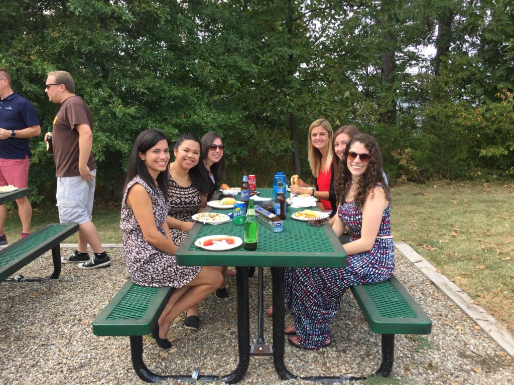 Julia, Maria, Tracey, Erin, Stephanie, & Jenn at the R&J barbeque