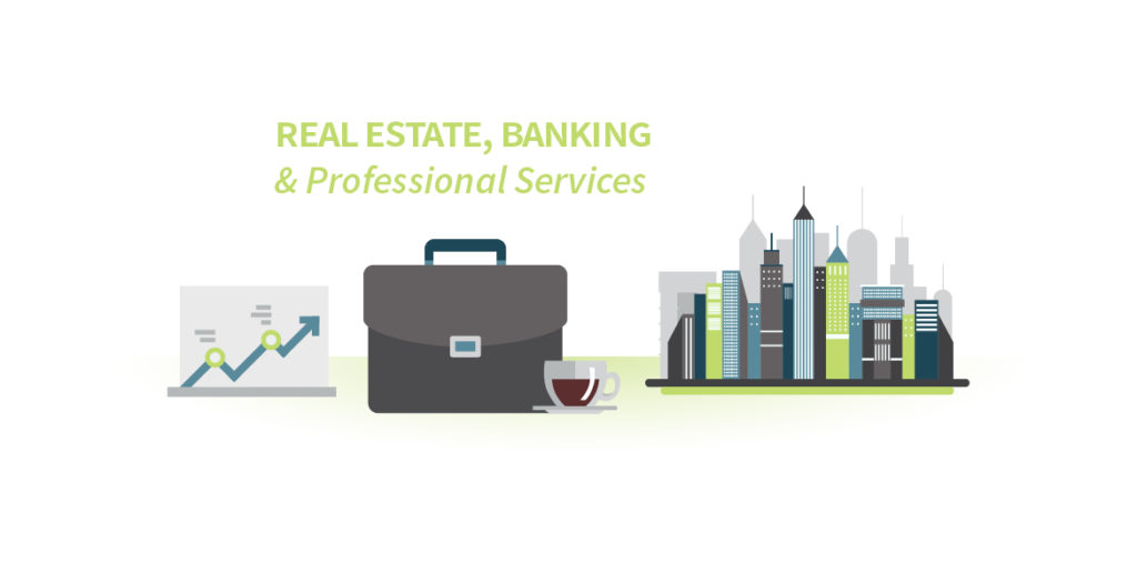 Real Estate, Banking, & Professional Services header image