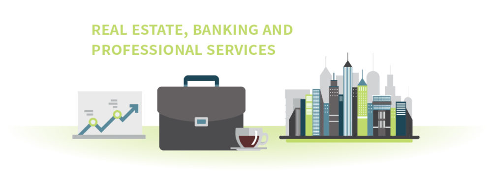 Real Estate, Banking and Professional Services image