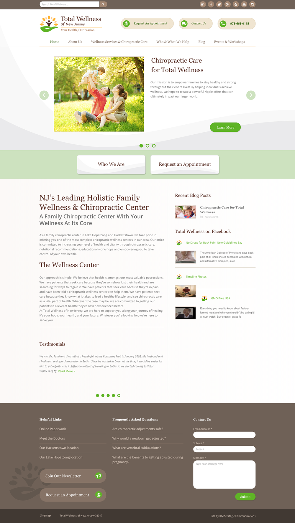 Total Wellness of NJ Website screenshot