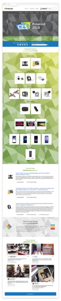 CES landing page