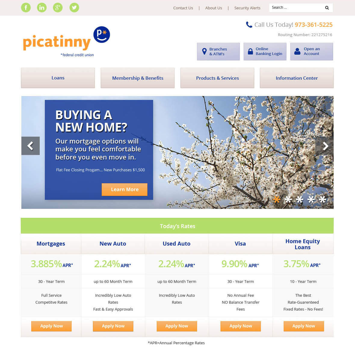 PFCU Website-Desktop