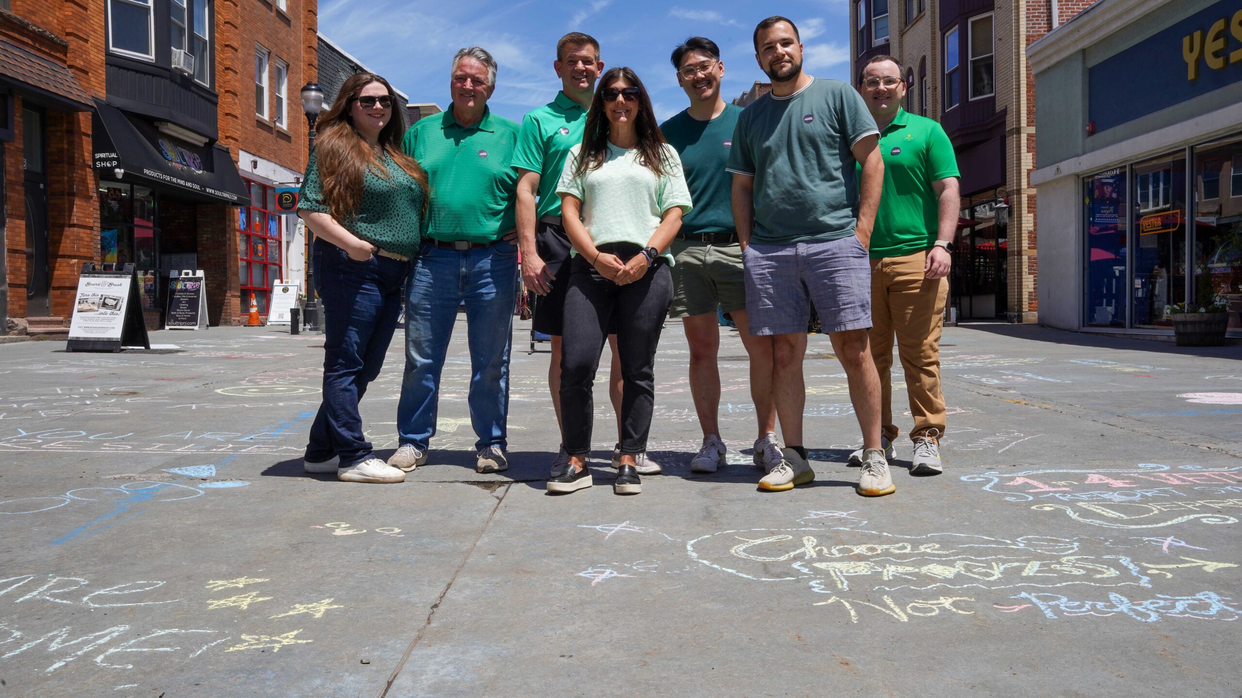 DSC09901 R&J Team in downtown Somerville team photo for Sidewalks of Support 2026